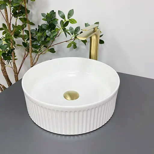 Умивальник VBI Brindisi white накладний VBI-014100, Білий - фото 3