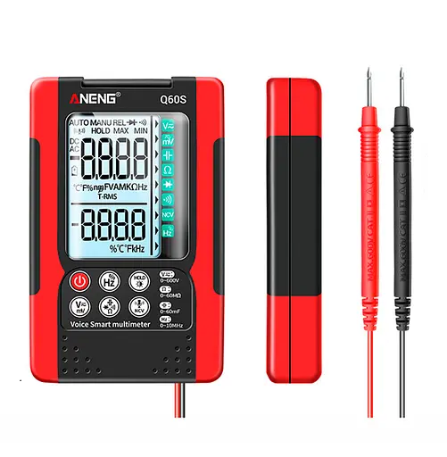 Мультиметр ANENG AN-Q60S, вимірювання: V, A, R, C, T, F - фото 3