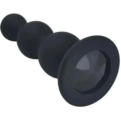 Силіконова пробка анальна Середня м'яка анальна пробка анальна пробка з кристалом - фото 1