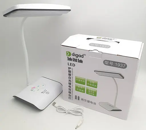 Настольная лампа Digad 1937 сенсорная + 2х18650 + USB +3 режима (плавное регулирование) - фото 4