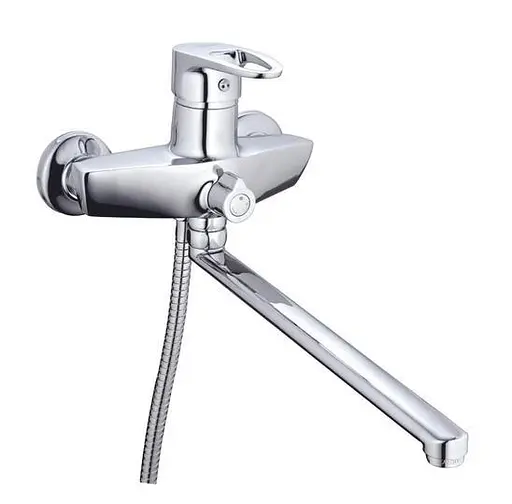 Змішувач для ванни Zegor Z63-NKE-A180 одноважільний з душовим набором Хром 30412 - фото 1