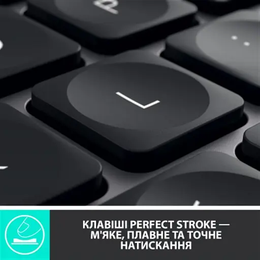 Клавиатура беспроводная Logitech MX Keys Advanced for Business Wireless Illuminated UA Graphite (920-010251) - фото 10