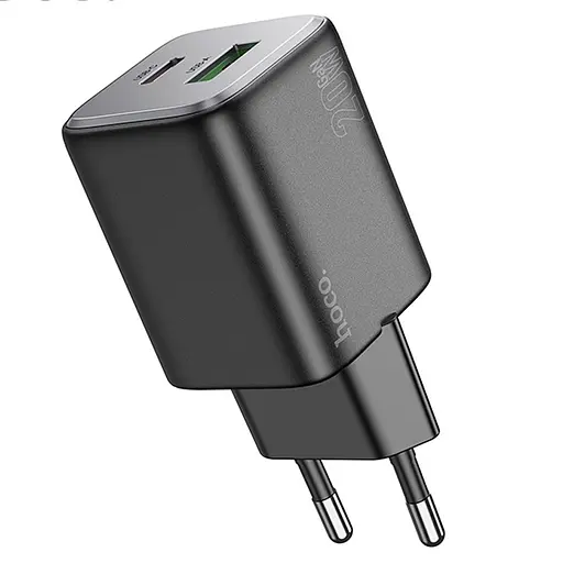 МЗП Hoco N41 Almighty PD20W+QC3.0 (1USB-A/1C) Black - фото 2