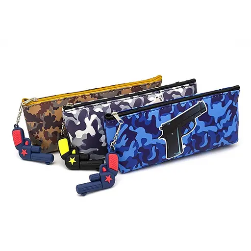 Пенал силіконовий із підвіскою Пістолет, PVC, 21147Y-P (В асортименті) - фото 4