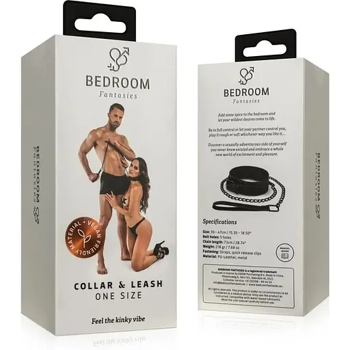 Нашийник с повідцем Bedroom Fantasies Collar & Leash - фото 9