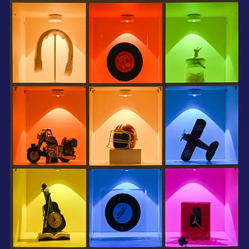 Світильник LED MZ-L3301 (комплект) with remote control (3LC+RGB/6PCS) White - фото 5