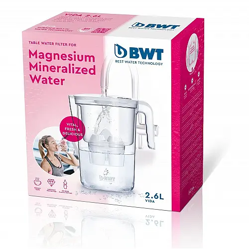 Фільтр-глечик для очищення води BWT Vida 2,6 л рожевий - фото 3