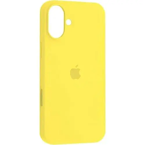 Силіконовий чохол iPhone 16 матове покриття накладний чохол мікрофібра Жовтий - фото 1