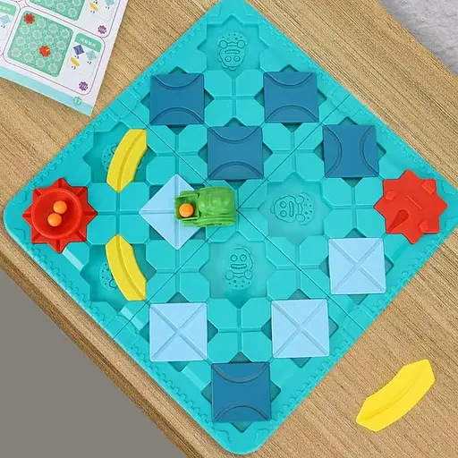 Настольная интерактивная игра Ummi BS779 Logical Road Builder Mini Green - фото 2