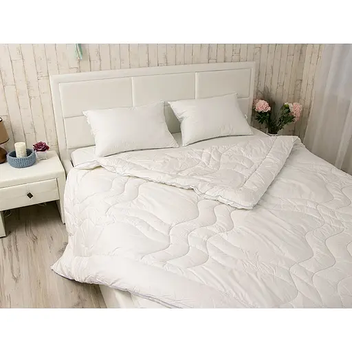 Набір ковдра та 2 подушки Еліт білий (172.29ШЕУ_Білий) - фото 4