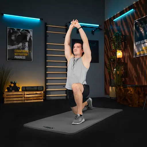 Коврик для йоги Trex Sport TX-029NGM NBR 2 см 190х80 сірий - фото 8