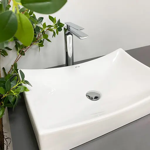 Умивальник VBI Viareggio white накладний VBI-016201, Білий - фото 4