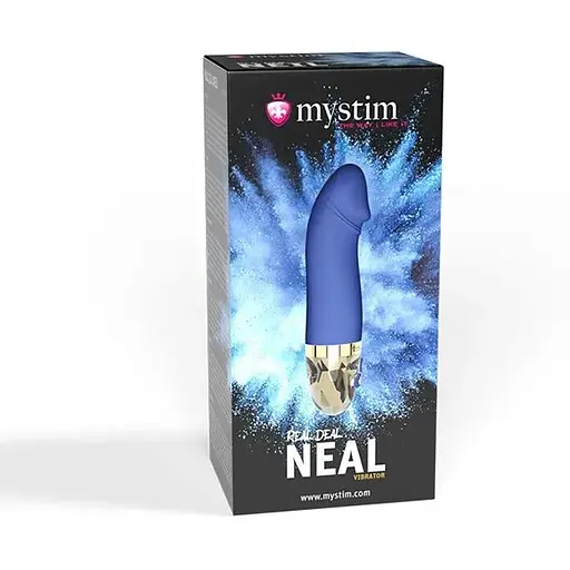 Вібратор Mystim Real Deal Neil Blue - фото 8