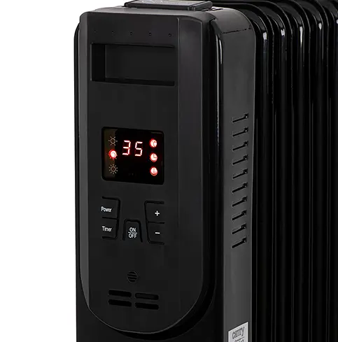 Масляный обогреватель с дистанционным  LED управлением (9 ребер) Camry CR 7810 - фото 3