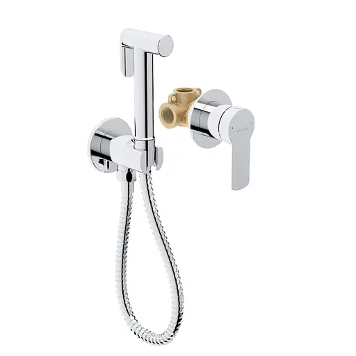 Набір гігієнічного душу прихованого монтажу cromo Volle Libra 1521.160101, Хром - фото 1