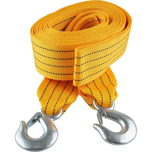 Трос буксирувальний Vitol ТР-119-8-1 стрічка 8 тонн 75 мм х 6 м помаранчевий (ТР-119-8-1) - фото 1