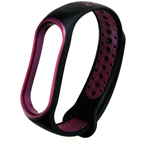 Ремешок Nike Sport Mi Band 5/6 Черный Purple - фото 1