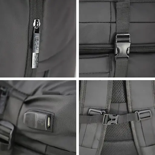 Рюкзак NikiBo Journey 20-30 л черный (30012505-01) - фото 5