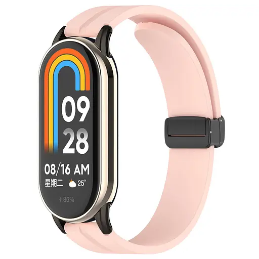 Ремешок Line Magnetic для Xiaomi Mi Band 9/8/10 Розовый / Pink