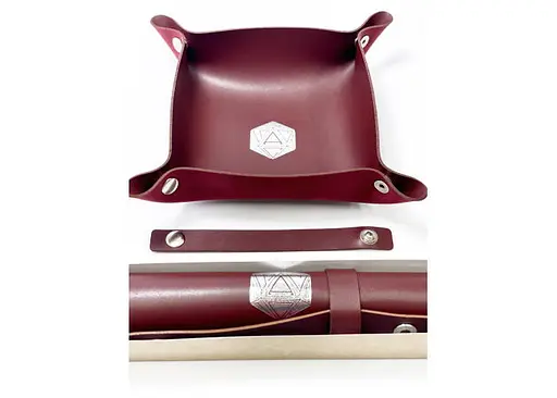 Настольная игра Планета Ігор Лоток для кубиков D20 (бургунди) (Dice tray D20 burgundy) (pi-dt009) - фото 11