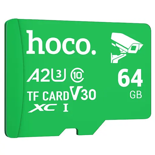 Карта памяти Hoco microSDXC Class 10 – 64GB без адаптера Green