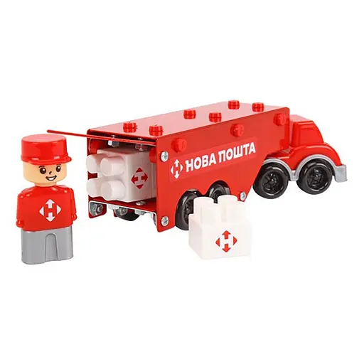 Дитячий металевий конструктор "Нова Пошта" 1416TXK, 135 деталей - фото 3