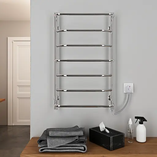 Электрический полотенцесушитель Kosser Микс 800x500/7 ЕR рег. ДМ07ER, Хром, Правое - фото 3