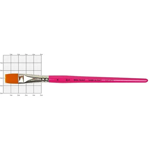 Кисть синтетика для декора HOBBY & CRAFT 16 короткая ручка Rosa TALENT