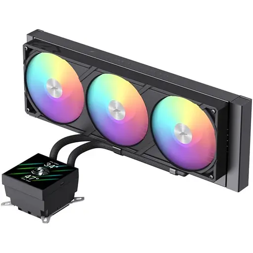 СВО GameMax Glacier 360 LCD Black (GLACIER 360 LCD BK) - фото 1