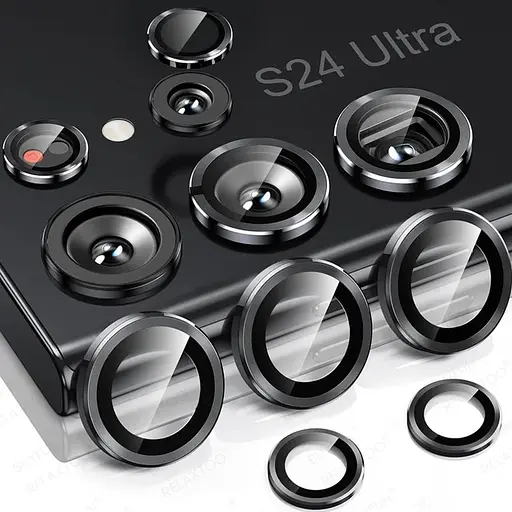 Защитное стекло DK для Samsung Galaxy S24 Ultra S928 на камеру Ring Eagle Eye 017529 black 2 шт. - фото 2
