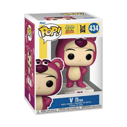 Фігурка Funko Pop БТС Історія іграшок Кім Тхехен Ві Лотсо BTS Toy Story V as Lotso 10 см BTS V L 434 - фото 2