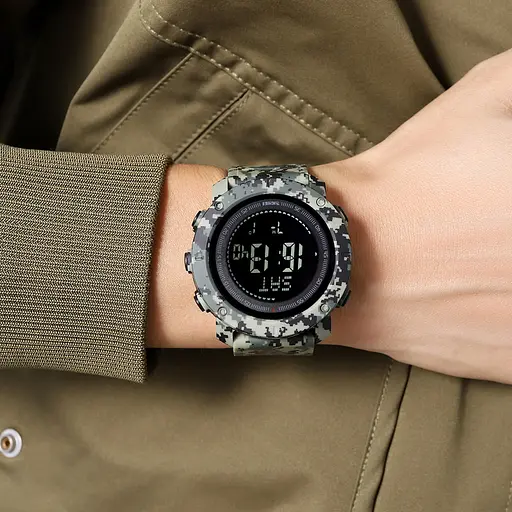 Наручний годинник чоловічий 2095CMGN Camo Green Skmei acs0030294 - фото 5