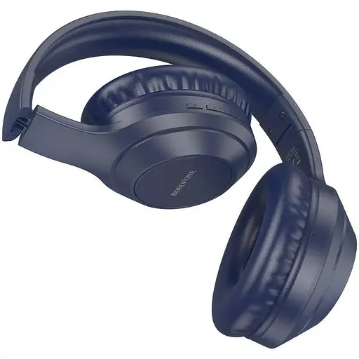 Блютуз Стерео Гарнитура Borofone BO20 мятая упаковка Синний