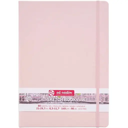 Блокнот для графіки Royal Talens Art Creation А4 140г/м2 80л Pastel Pink - фото 1