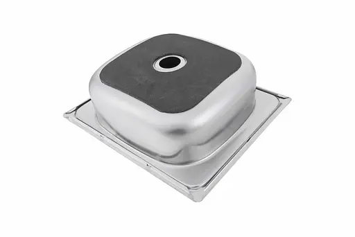 Кухонная мойка из нержавеющей стали Platinum сатин 4050 врезная (0,5/160 мм), Satin - фото 5