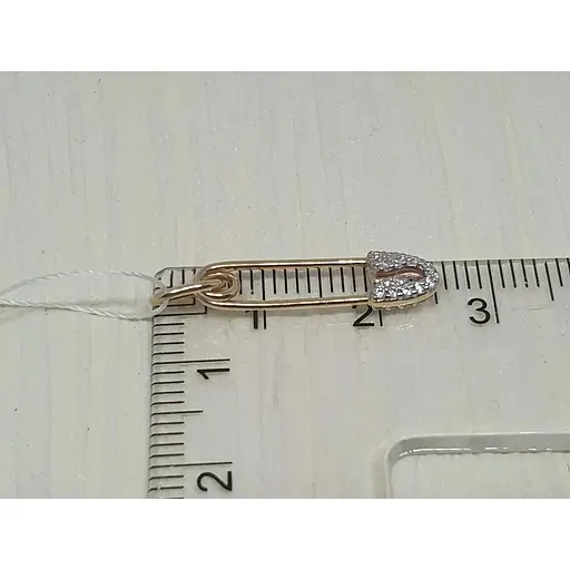 Золота підвіска Sova jewelry house Шпилька з фіанітами. 3103881103 - фото 3