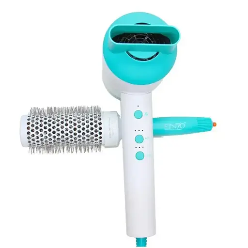Фен для сушки волос Enzo EN-8899 со щеткой 22 мм 8500 Вт Голубой - фото 4
