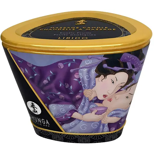 Масажна свічка Shunga Massage Candle екзотичні фрукти, 170 мл - фото 3