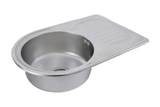 Кухонна мийка з нержавіючої сталі Platinum сатин 6745 (0,8/180 мм), R, Satin - фото 9