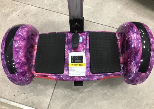 Гироскутер-сигвей с ручкой Smart Balance A8 Premium 10.5" Фиолетовый Космос - фото 5