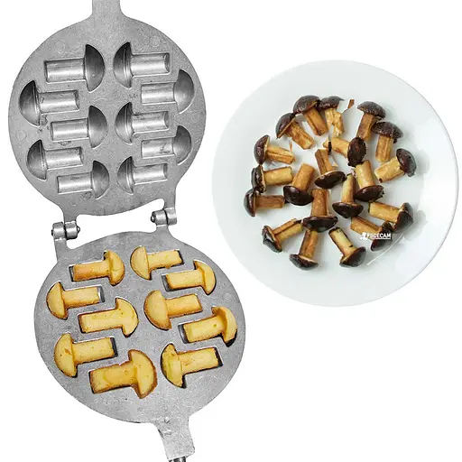 Форма для выпечки грибочков "Гвоздики" - 10 грибочков, ХЕАЗ Бежевый 81910 - фото 2