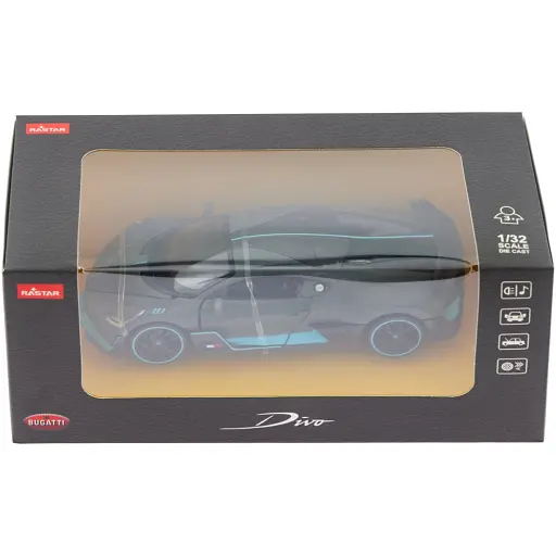 Машинка Rastar Bugatti Divo 1:32 Сірий - фото 9