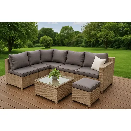 Набор садовой мебели Di Volio Torino Бежевый/Светло-серый - фото 5