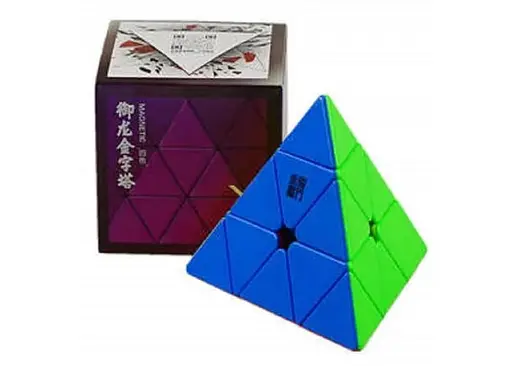 Пирамидка Ю-Джи Yulong V2M без наклеек цветной пластик (YJ Yulong Pyraminx V2M Stickerless) (YJ8389) - фото 2
