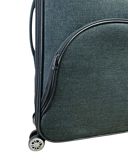 Чемодан Тканевый (Impertex) Средний(М) Водонепроницаемый На 4 Двойных Колесах 70л Расширением TK008-М - фото 3