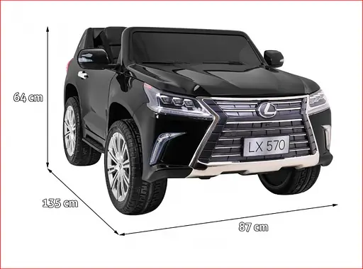 Электромобиль Ramiz Lexus LX570 окрашенный 2x12 В на пульте управления, красный (PA.DK-LX570.EXL.CR) - фото 2