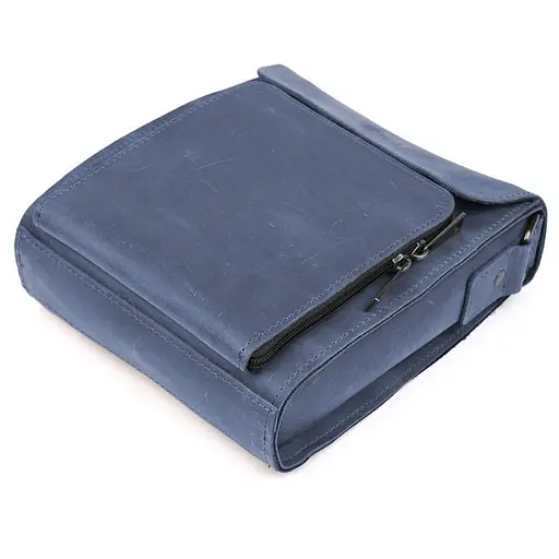 Мужская кожаная сумка через плечо TARWA 26х22х6 см sum0028374 - фото 7