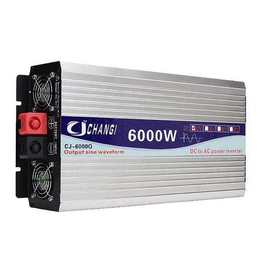 Инвертор преобразователь напряжения Changi CJ-6000Q 6000W 12V 24V 48V DC-AC 220V чистый синус - фото 2