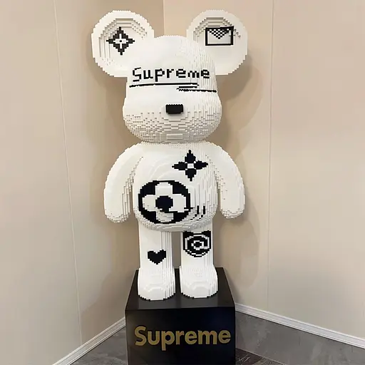 Конструктор Magic Blocks Медведь Bearbrick белый на 16789 деталей (9978) - фото 2