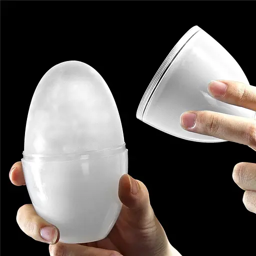 Мастурбатор яйцо Lovetoy Giant Egg Grind Ripples Edition прозрачный - фото 6